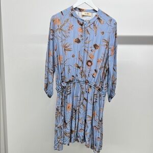 Elegant Long Sleeve Floral Dress